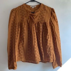 Madewell eyelet blouse